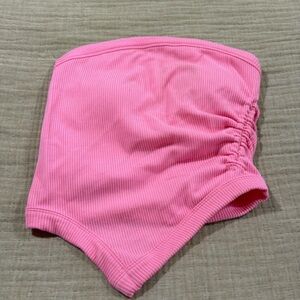 Pink Ribbed Women's Tank Top